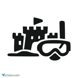 Beach Vector Graphic icon