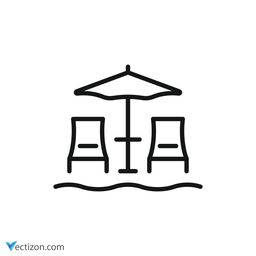 Beach Vector Icon