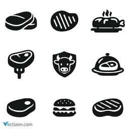 Beef Set Outline Icon