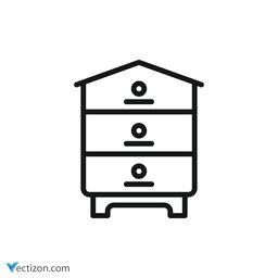 Beehive Glyph Icon