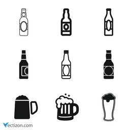 Beer Set Outline Icon