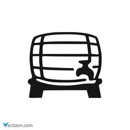 Beer Tub Glyph Icon