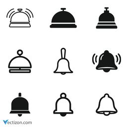 Bell Set Vector Icon