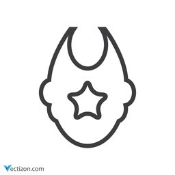 Bib Glyph Icon