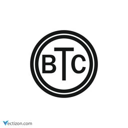Bitcoin Outline Icon