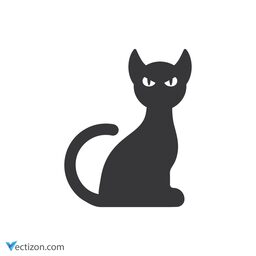 Black Cat Pictogram icon