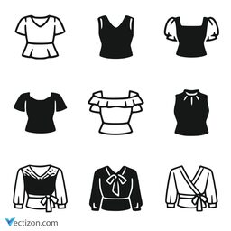 Blouse Set Vector Icon