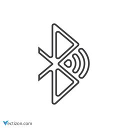 Bluetooth Outline Icon