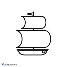 Boat Outline Icon
