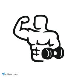 Bodybuilder Glyph Icon