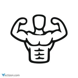 Bodybuilder Minimal Icon