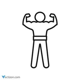 Bodybuilder Modern Icon