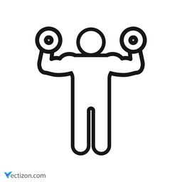 Bodybuilder Solid Icon