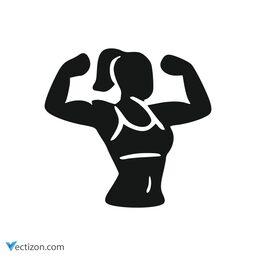Bodybuilder Vector Symbol icon