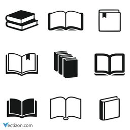 Book Set Vector Icon