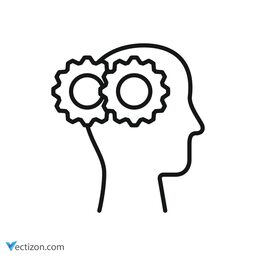 Brain Line Graphic icon