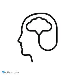 Brain Minimal Symbol icon