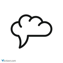 Brain Outline Graphic icon
