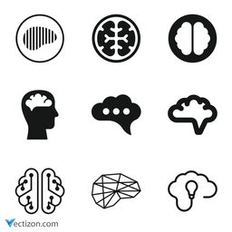 Brain Set SVG Icon