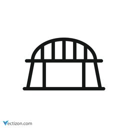 Bridge Glyph Icon