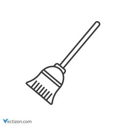 Broom Line Icon