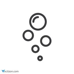 Bubbles Line Icon