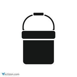 Bucket Glyph Icon