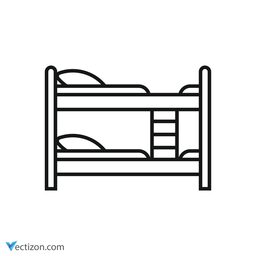 Bunk Pictogram icon