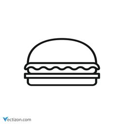 Burger Line Symbol icon