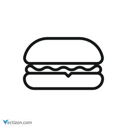 Burger Minimal Symbol icon