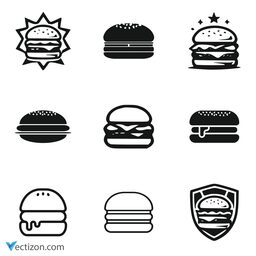 Burger Set SVG Icon