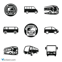 Bus Set SVG Icon