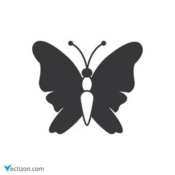 Butterfly Glyph Icon