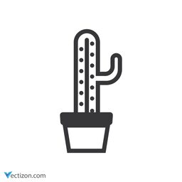 Cactus Glyph Icon