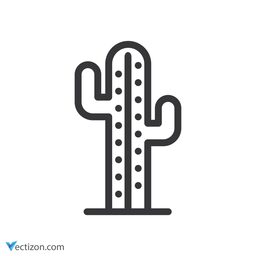 Cactus Line Icon