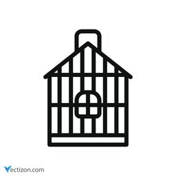 Cage Vector Symbol icon
