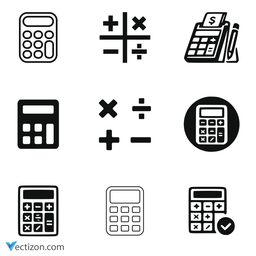 Calculator Set SVG Icon