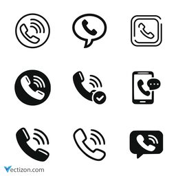 Call Set Vector Icon