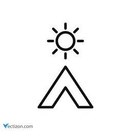 Camping Pictogram icon