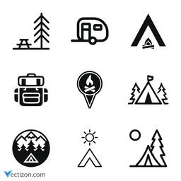 Camping Set Icon