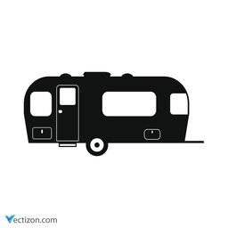Camping Trailer Glyph Icon