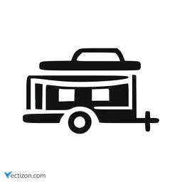 Camping Trailer Pictogram icon
