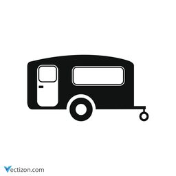 Camping Trailer SVG Icon