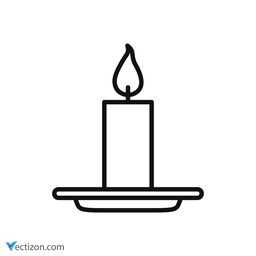 Candle Outline Icon