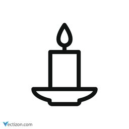 Candle Vector Symbol icon