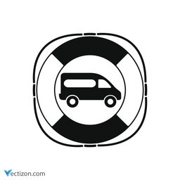 Car Protection Glyph Icon