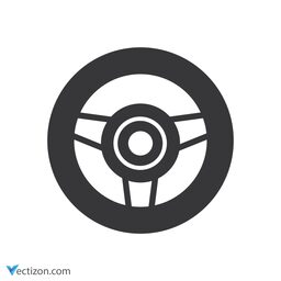 Car Steering Wheel Symbol icon