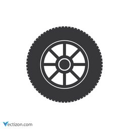 Car Wheel Pictogram icon
