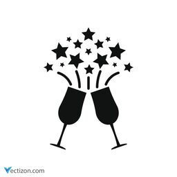 Celebration Glyph Icon