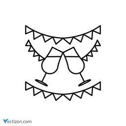 Celebration Line Icon